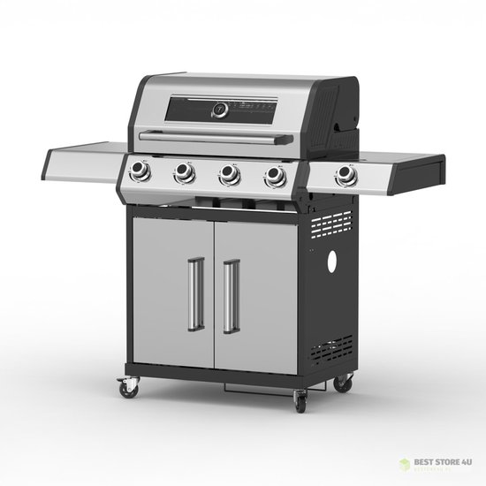 Teesa BBQ 5006 MASTER gasgrill - 5 branders - ruimte voor een gasfles