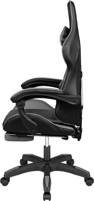 Krüger&Matz KM0790GREY - Warrior GX-150 gaming stoel, grijs-zwart