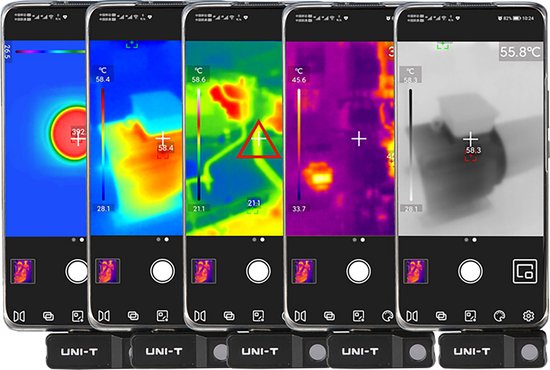 UNI-T UTi120Mobile - Warmtebeeldcamera - Compact - Lichtgewicht - Prijzenswaardig