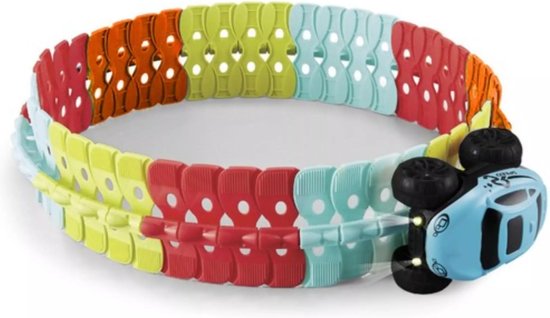 Kruzzel Flexibele Racebaan: 193-Delige Set met LED Auto