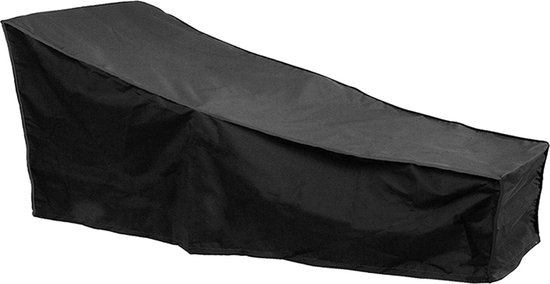Weersbestendige Beschermhoes Ligbed Tuinstoel Ligstoel - 200L x 70H x 40H x 70B cm - Premium -Waterproof - Hoes voor Tuin - Waterdicht - Zwart