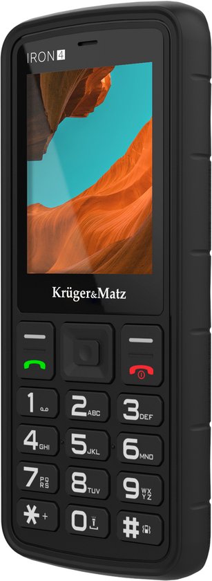 Krüger&Matz IRON 4 - Dual SIM Telefoon - IP68/IP69K - 4G