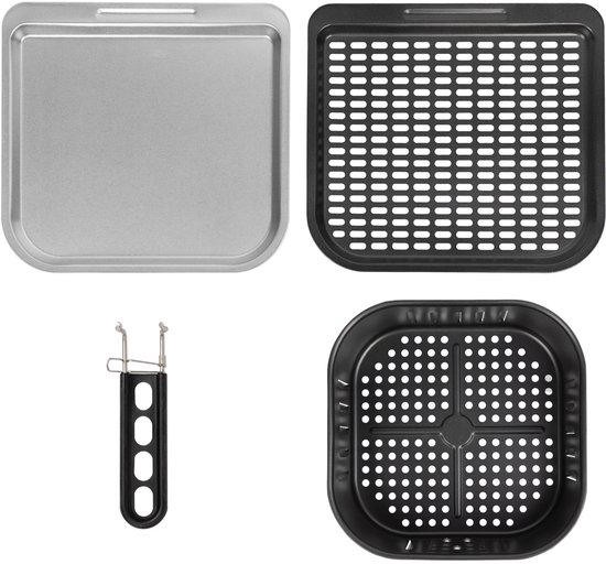 GreenBlue GB950 - AIR FRYER - Vetvrije friteuse - 1800 W - 10 l - 8 programma’s - Accessoires - Timer