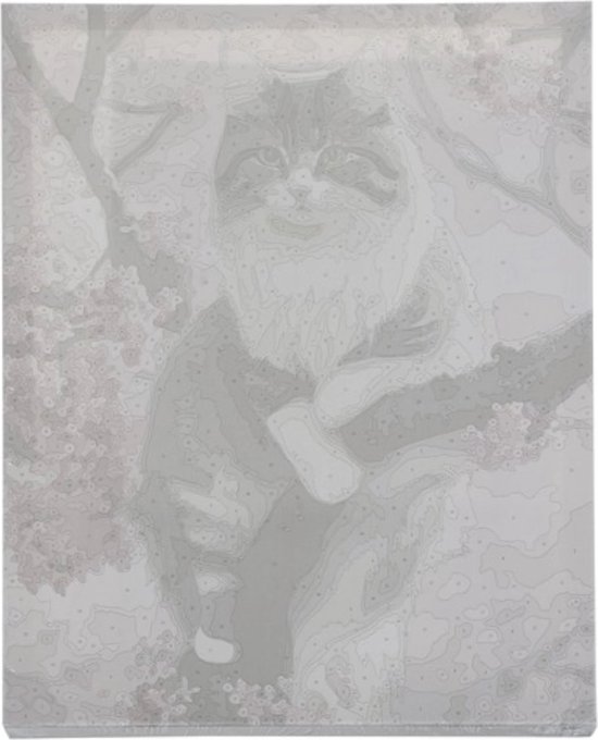 Maaleo Schilderen op Nummer 40x50cm Kitten - Ontspan en Creëer Kunst