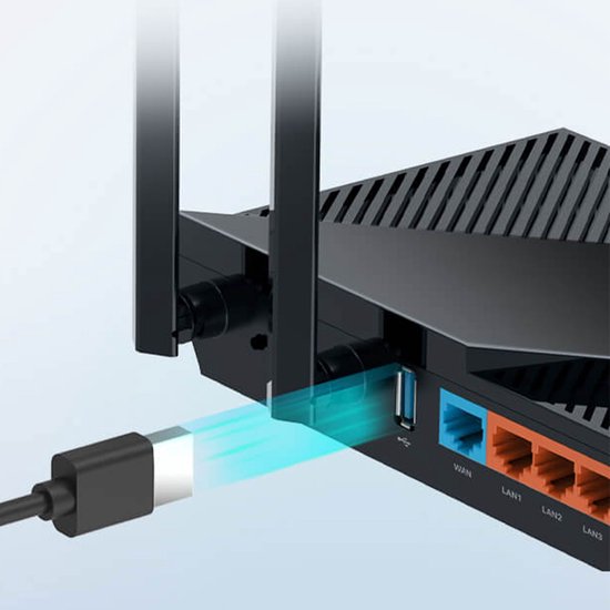 TP-Link Archer AX55 - Router - Dual-band - WiFi 6 - 3000 Mbps