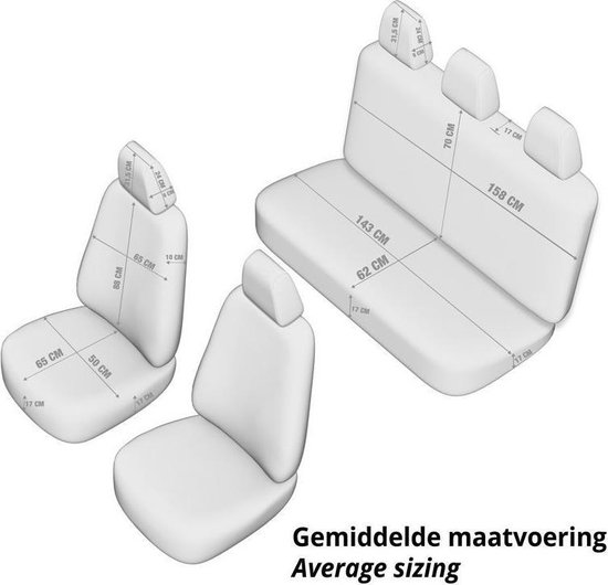 Otom Stoelhoezenset Sports 5 Mm Textiel Zwart/rood 11-delig