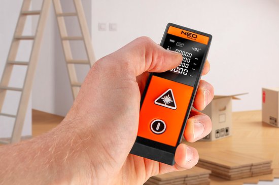 NEO afstandmeter 40m, touch screen met laser