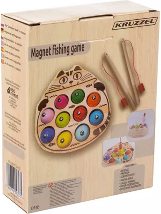 Kruzzel Magnetisch Visspel "Vissen Vangen" - Educatief Speelgoed voor Kinderen