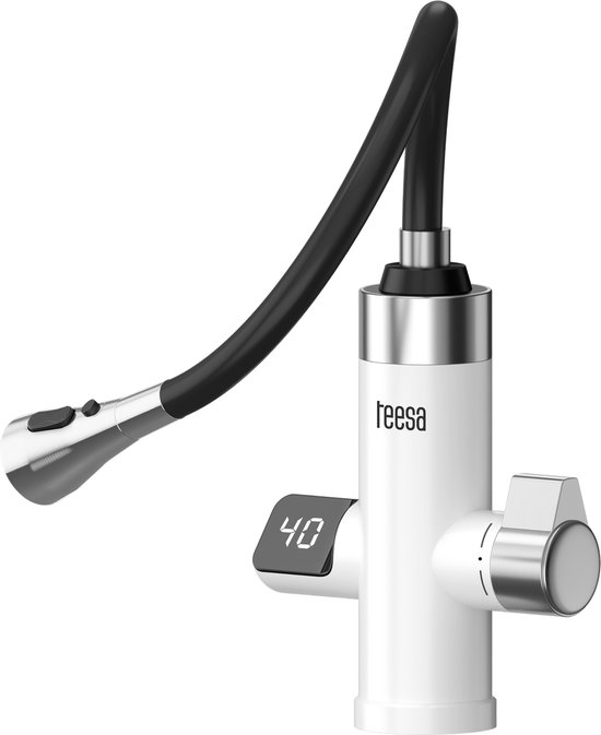 Teesa - Doorstroom Waterverwarmer - Flexibele Uitloop - 3000W - IPX4