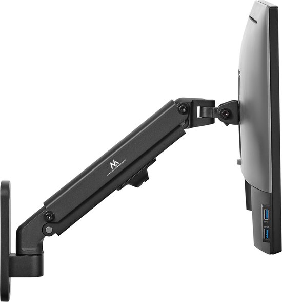 Maclean MC-458 - Monitor houder - Monitorbeugel - muurbeugel - 17-27'' - Max 7kg - Zwart