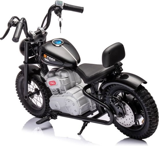 Elektrische kinder motor - zwart - 112x54x72 cm - 350W motor