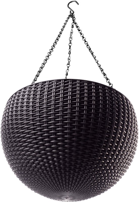 Hangende bloempot Keter Bol Planter bruin Moderne vorm