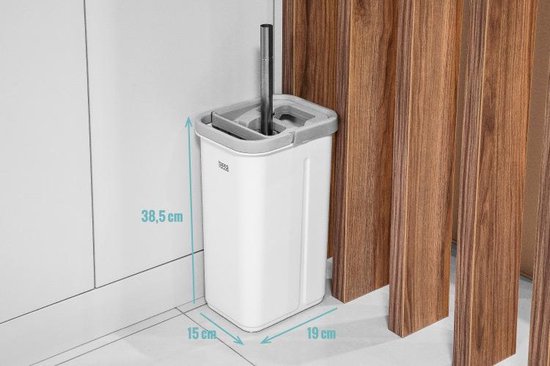 Teesa TSA0045 - Dweilset met 2-in-1 spoel- en wringemmer, 5,7 liter