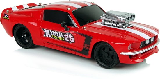 R/C auto - raceauto - 26x10x7cm - 1:16 - rood wit