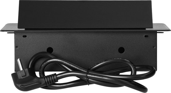 Orno Pop-up Stekkerdoos - 2 stopcontacten - USB A & C - Inbouw Stekkerblok met 1.5 meter kabel - Zwart