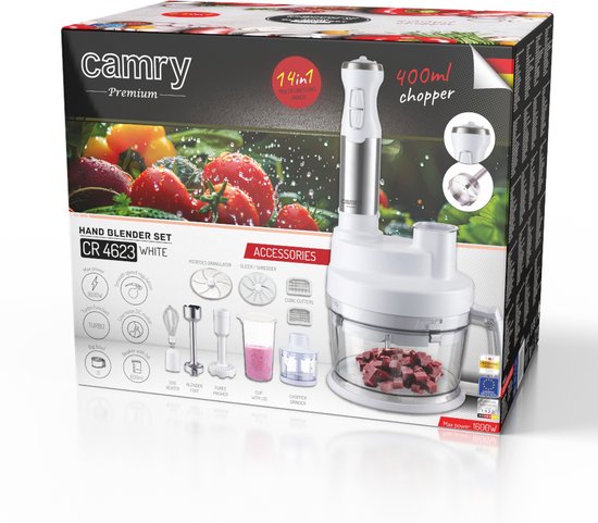 Camry 4623 - Complete Blender hand set - 1600 Watt - Wit