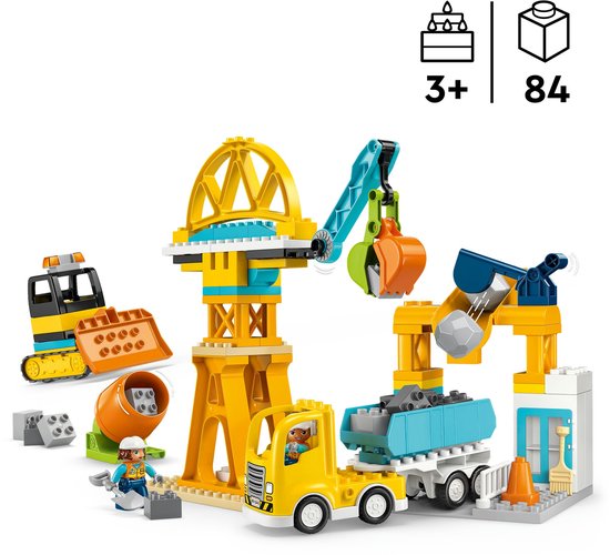 LEGO Duplo Town 10476 - Bouwplaats - Meisjes en Jongens - Multicolor