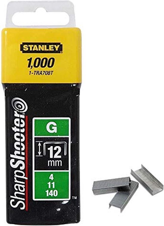 STANLEY 1-STA1TRA708T Nieten - 12mm - type G - 1000 Stuks