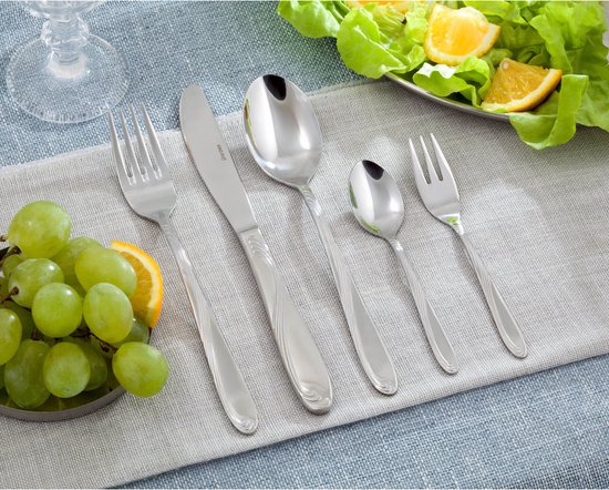 KINGHOFF 3554 - luxe bestekset koffer - 72 delig - 12 persoons - Modern bestek