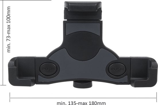 Maclean MC-448 - Sporthoofdband / telefoonhouder - Draaibaar voor mobiele telefoon en camera / Universeel- Zwart