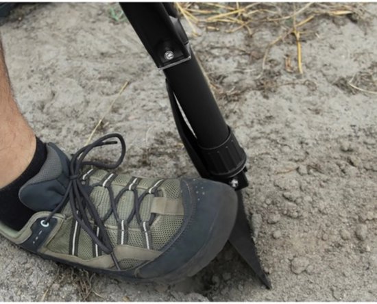Trizand Opvouwbare Schop - 3-in-1 Gereedschap met Houweel, Schop en Zaag
