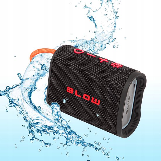 Blow Aqua Tune RGB Bluetooth Speaker 5W - BT 5.3 - 5V - USB-C - IP67 - Zwart