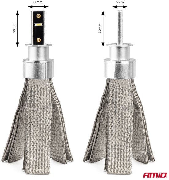 AMiO LED Koplampen FLEX+ Serie H3 canbus 6000K 12-24V Dimlichten Wit