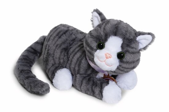 BABY born knuffelkat Cookie met geluid en kattenmand - interactief speelgoed.