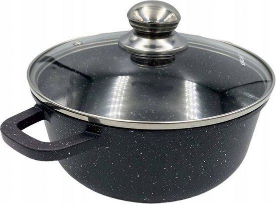 Kinghoff 1606 - Braadpannen set - 6 delig - marmeren coating