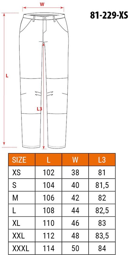 NEO Tools werkbroek - 5 Zakken - Maat L