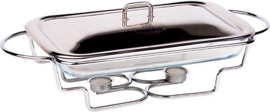 Kinghoff 1410 - Rechaud - Schotelverwarmer - warmhoudschaal- 3 liter