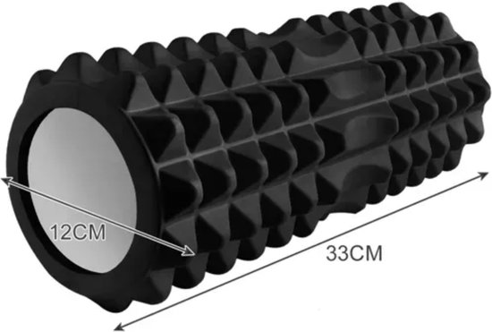 Trizand Yoga Roller - Zwart - Ideaal voor Spierontspanning en Zelfmassage