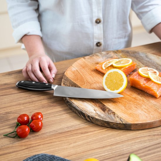 Teesa - Chefmes - Roestvrij Staal - 33 cm - Ergonomische Handgreep - Duurzaam