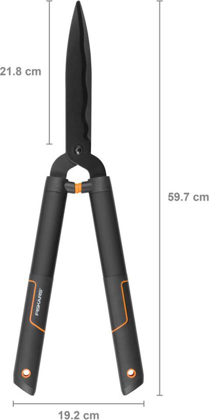 Fiskars Singlestep Heggenschaar - Handmatig - Tuingereedschap - 60 cm - Gehard Staal