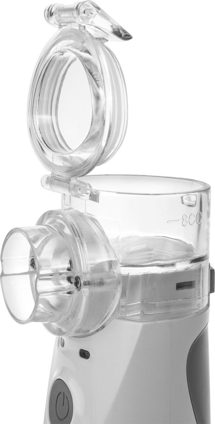 ProMedix - Draagbare inhalator voor kinderen en volwassenen | Stille inhalator - Twee maskers Mondstuk Vernevelaar Set - USB Oplaadbaar