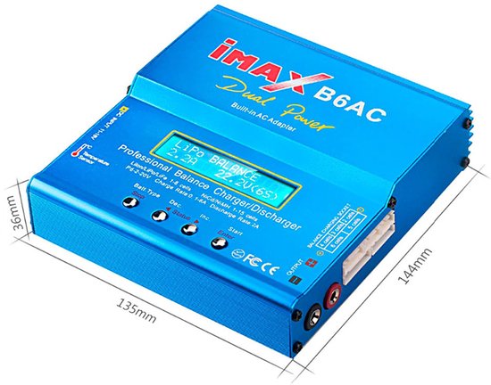 EUROKOMP iMAX B6 – Balanslader – 80W – Zwarte Kleur – Ingebouwd Voeding