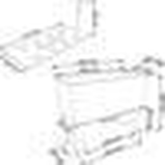 Prosperplast Bloembak/plantenbak op poten Rato - met irrigatiesysteem - antraciet - 60 x 25 x 46 cm