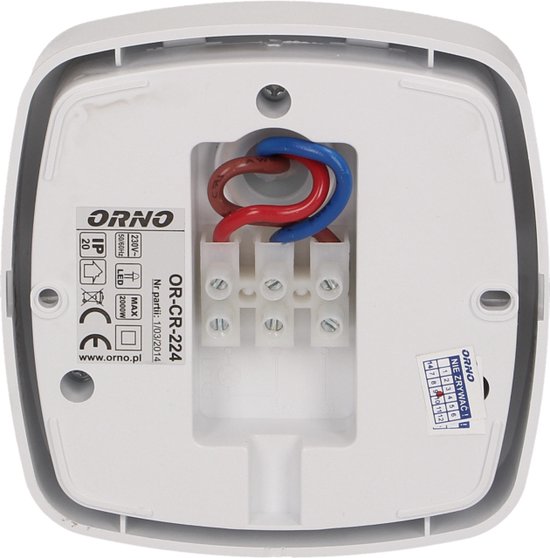 PIR Bewegingsmelder - Triple Sensor - 360 ° Detectie - Plafondbevestiging - 20 Meter bereik - Wit - IP20