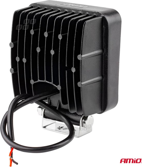 AMiO Krachtige Werklamp AWL05 EMC 108x108 48W PLAT 9-60V Verstraler Spot Robuust Offroad