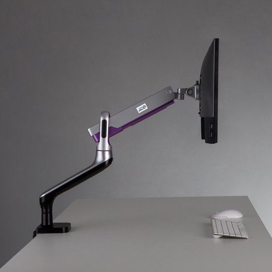 Ergo Office - Monitorsteun - Premium met gasveer - Dubbele arm 17"-32" 9 kg - ER-436