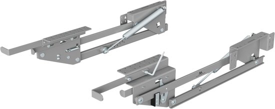 Maclean uitschuifbare keukenlift 5-20 kg - Inbouwkeukenplank 820x168x106 mm | In hoogte verstelbare kastplank | Ergonomische uitschuifkast voor keukenapparatuur, magnetron en mixer