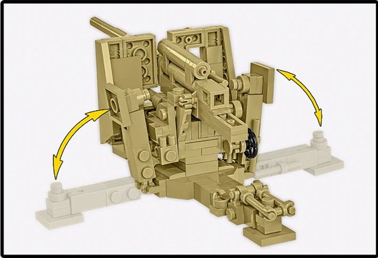 COBI 3143 Sd.Kfz.8 Towing 8,8 cm Flak 36
