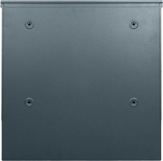 Brievenbus met Krantenvak – Brievenbus rvs – Brievenbussen hangend met slot - Zwart