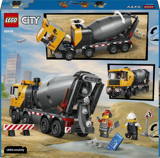 LEGO City Great Vehicles - Cementwagen - 6+ Jaar - Inclusief Figuren