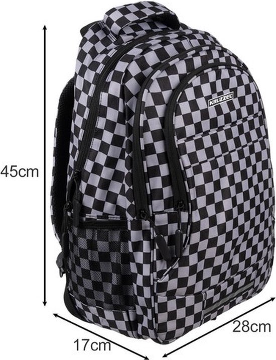 Rugzak 22L - dambord Kruzzel 24530
