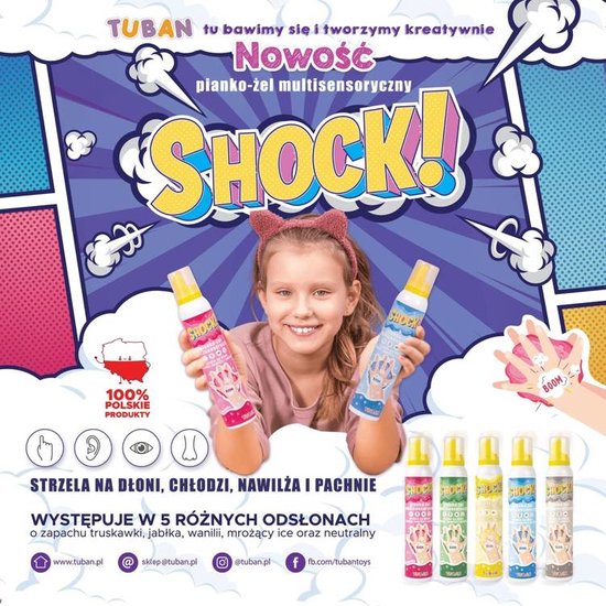 Tuban Tuban - Display Shock! Multisensory Foam-Gel – Mix 15 Pcs. X