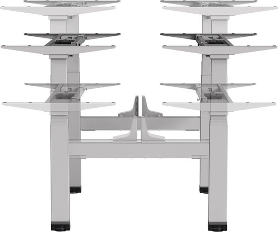 Ergo Office - Elektrisch bureau dubbel hoogteverstelbaar | max hoogte 128cm, max 125kg x2 | Zonder tafelblad