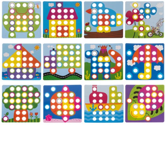Maaleo Mozaïekpuzzel – Educatief en Creatief Spel voor Kinderen