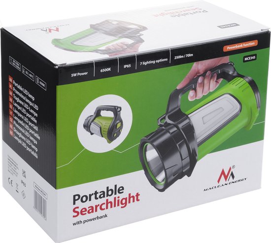 Maclean - LED zaklamp 3in1 | 3 lichtstanden - 5W XM-L-T6- Cold White 6500K