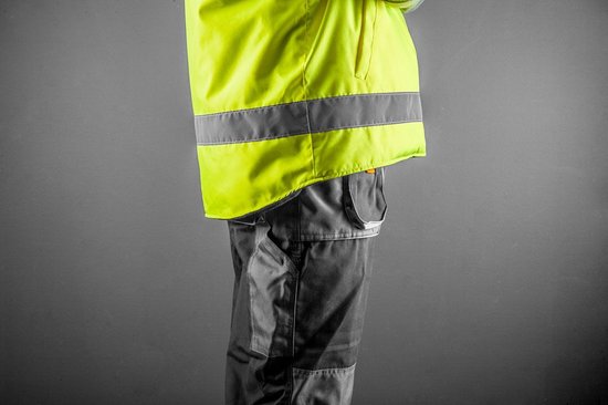 Neo Tools Bodywarmer Reflectie Maat L Waterproof Reflectie Materiaal Lange Rug Hoge Kraag 100% Polyester Buitenkant 100% Polar Fleece Binnenkant